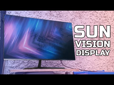 THIS MONITOR IS POWERED BY THE SUN! Sun Vision rE RLCD Monitor Review