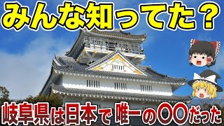 【日本地理】みんな知ってた？岐阜県は日本で唯一の〇〇だった？【ゆっくり解説】