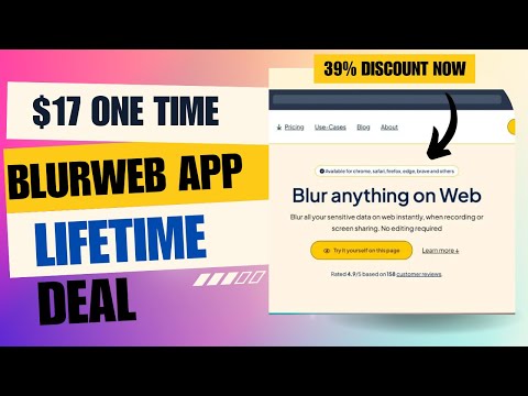 ❌🎦❌Blurweb App Limited Deal | Never Leak Sensitive Info Again | $17 Lifetime Deal | 39% Now