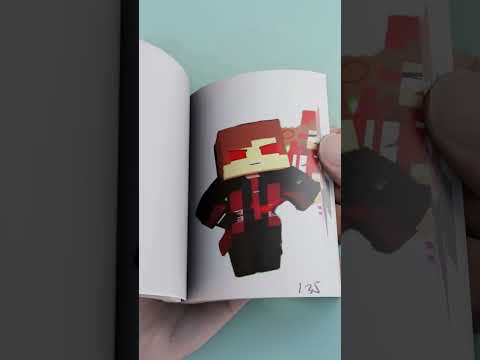 JJ and MOBZiLLA Enderman - Flipbook #Creativity #Flipbook #animation