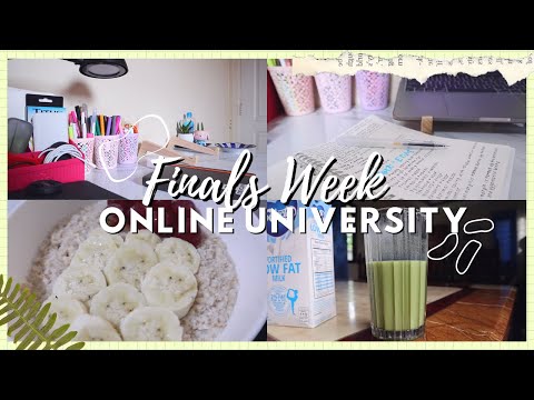 finals week in online university 😰 / optometry student || siennanotes