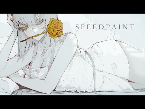 Cecile - bath towel - SPEEDPAINT