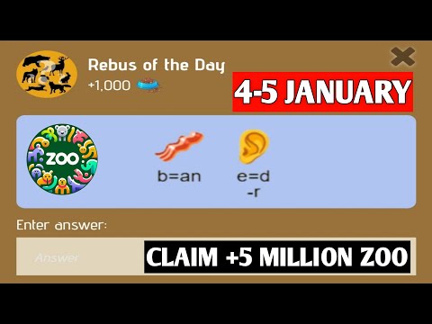 Rebus Of The Day Zoo 4 January | Zoo Rebus Of The Day | Rebus Of The Day Zoo