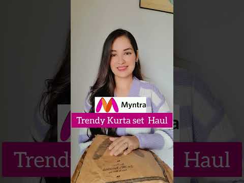 Myntra Latest kurta set Haul 😍😍|wedding guest outfit #myntrahaul #kurtaset #viralvideo