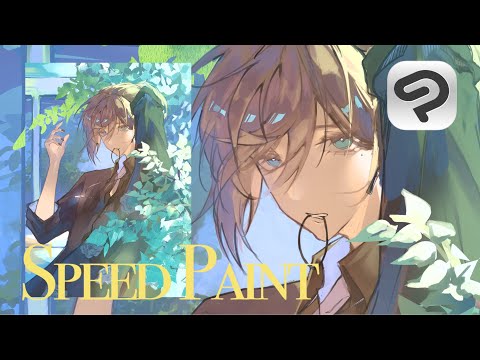 【Speed Paint】叶の厚塗りイラストメイキング【にじさんじ】