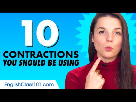 Learn the Top 10 Contractions You Should Be Using in English