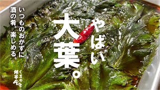 【５分で出来るスーパー薬味】もうこれあると楽しみ倒したくなります。やばいおおば漬け。