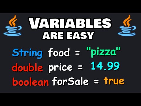 Java variables are easy! ❎