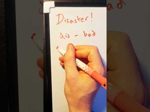 What is a Disaster? English Vocab and Etymology #shorts