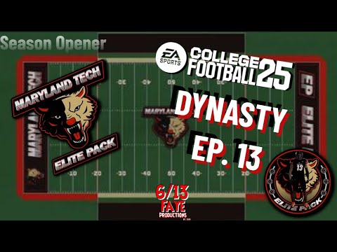 I Created a College Football Program | Ep 13 - Maryland Tech EA College Football 25 Teambuilder