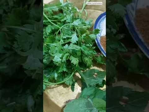 Green Chutney recipe for chaat-Instant green chutney-Mint Coriander chutney #shorts #ramadanrecipe22