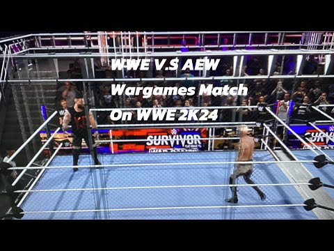 AEW V.S WWE Wargames Match On WWE 2K24