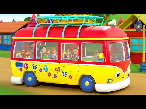 Wheels on the Bus - Going to the Camp + More Kids Songs & Nursery Rhymes for Babies