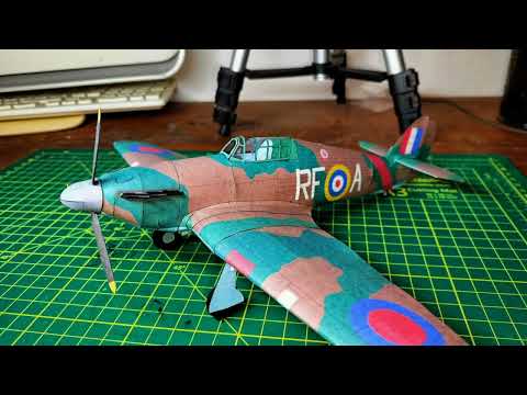 Hawker Hurricane MK 1. Maly Modelarz Nr 22/2002      #Papercraft #hawkerhurricane #battleofbritain