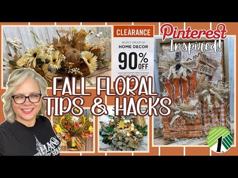 🍂 FLORAL TIPS & HACKS DIY Fall Projects using some of those 90% off HOBBY LOBBY CLEARANCE Items!