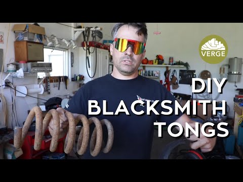 DIY Blacksmith Tongs from Scrap Steel in our Home Forge