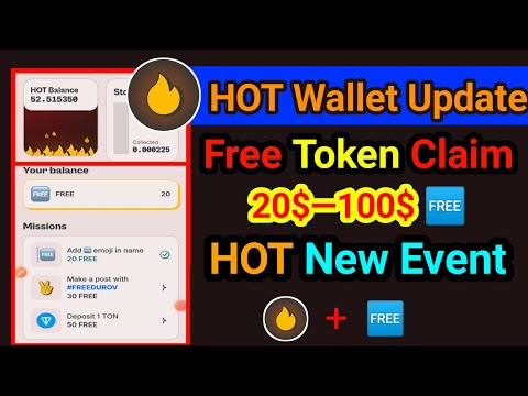 Hot wallet free token event today | Hot wallet new event | Hot Airdrop Free Token Claim