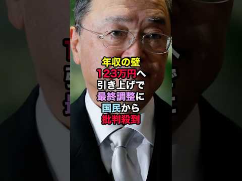 年収の壁「123万円」へ引き上げで最終調整に国民から批判殺到！ #宮沢洋一  #減税 #国民民主党