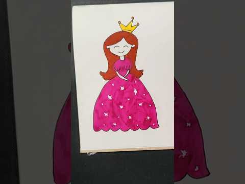 cute princess drawing #shorts#drawingideas #princess