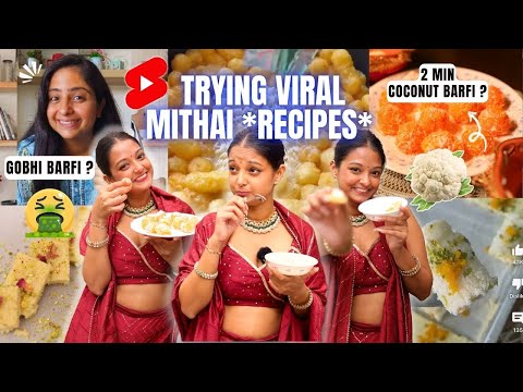 *VIRAL* Recipes 🍜🤮Gobhi Barfi? ☠️😱 diwali mithai, easy mithai recipes