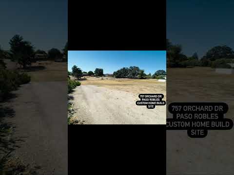 Useable 1 Acre Lot Just Listed Close to Downtown Paso Robles, CA #realestate #pasorobles #custom