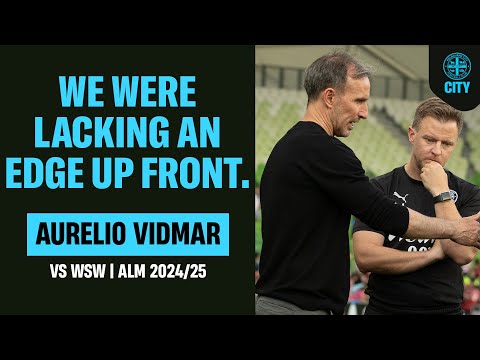 "IT'S NOT THE WAY WE WANT TO PLAY" | 🎤 MANAGER'S WRAP | Aurelio Vidmar | City 0-2 WSW | 30/11/24