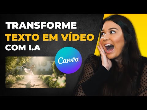 Como transformar TEXTO EM VÍDEO no CANVA com Inteligência Artificial 😱 [2024]