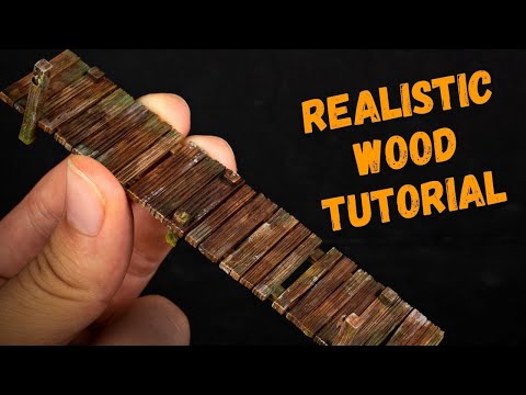 How to paint realistic wood for tabletop wargaming!