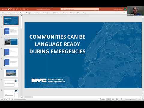 Communities Can Be Language Ready During Emergencies -- Recording