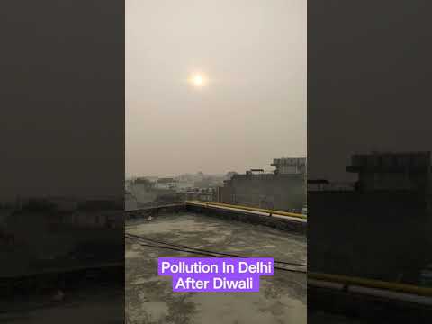 Delhi Pollution After Diwali #shorts #delhi #pollution #trending