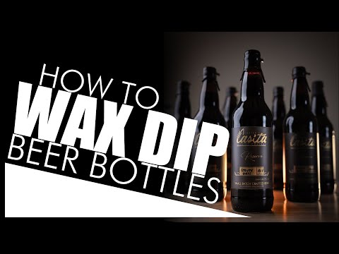 How to wax seal beer bottles: wax dip homebrew