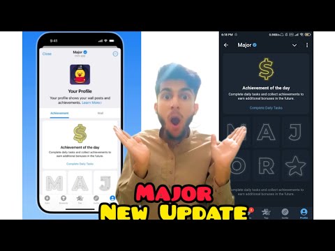 Major New Bonus AIRDROP | Daily Achievement on Major App | Major App Airdrop Withdrawal Now