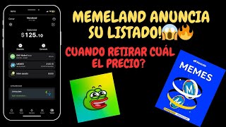 🚨AIRDROP MEMELAND  ANUNCIA SU LISTADO!🔥😱 #memeland #crypto #bitcoin  #airdrop #telegram #memeairdrop