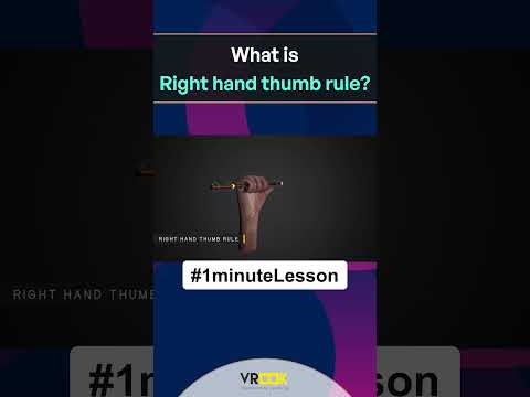 What is Right hand thumb rule? #physics  #iit  #kcet