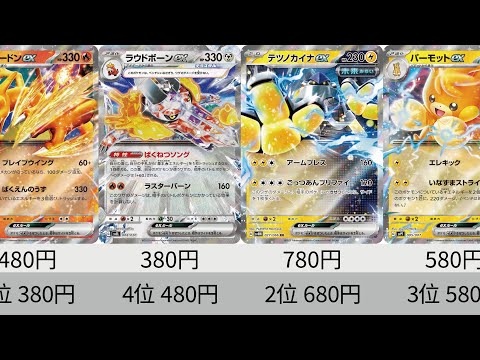 【ポケカ】2023年ポケモンex全種 価格ランキング！ 24年11月【Pokemon TCG】All pokmon ex card in 2023 ranking.