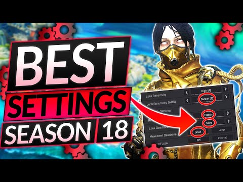 NEW BEST Settings for PRO AIM and KILLS - Sensitivity, FoV, Crosshair - Apex Legends Guide