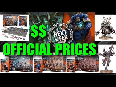 New TOKEN TAX... Games Workshop Warhammer 40,000 & Kill Team Pre-Order Prices USD & CAD #New40k