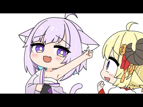 Okayu Bribes the Judges with her Body【Hololive AnimatedClip/Eng sub】【Watame/Okayu】