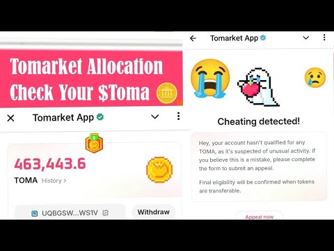 Tomarket $TOMA Coin 🪙 Check Process | Cheating deducted?