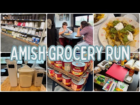 Quick Amish Grocery Run || Pantry Restock + At Home Lunch