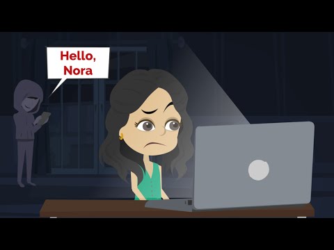 Nora meets an ONLINE FRIEND | Easy English story | English conversation practice