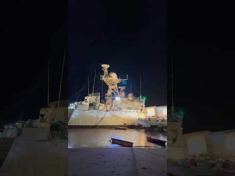 Laser Show On Warship #shorts #youtubeshorts #trending