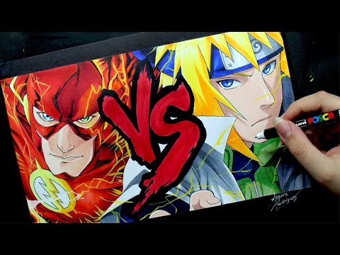 Speed Drawing - FLASH X MINATO | ft.  7 MINUTOZ