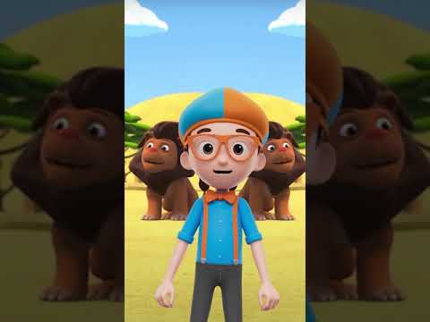 Let's be LIONS! Animal Fun Facts with Blippi - Animals for Kids #animals #blippi #learn