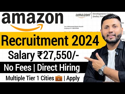 Amazon Recruitment 2024 | Freshers | Amazon Work From Home | Amazon Jobs | Latest Job Vacancy 2024