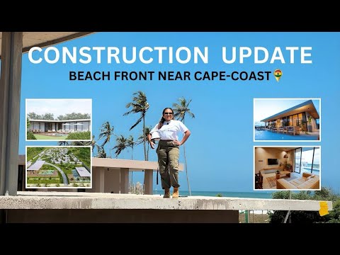 "Beachfront Paradise in the Making! | Exciting Construction Update Near Cape Coast"