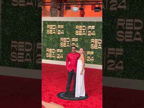 Ranbir Kapoor and Olivia Wilde on the red carpet together at the Red Sea Film Festival 2024.