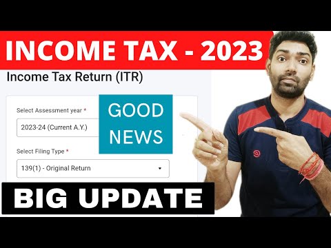 Income tax return AY 2023-24 forms (ITR 1 and ITR 4) available for e filing | Online ITR 2023