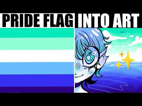 making lgbt pride flags into art