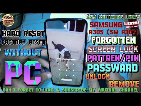 Samsung A30s Hard Reset|Samsung A30s Remove Screen Lock|How to Factory Reset Samsung  A30s A307F